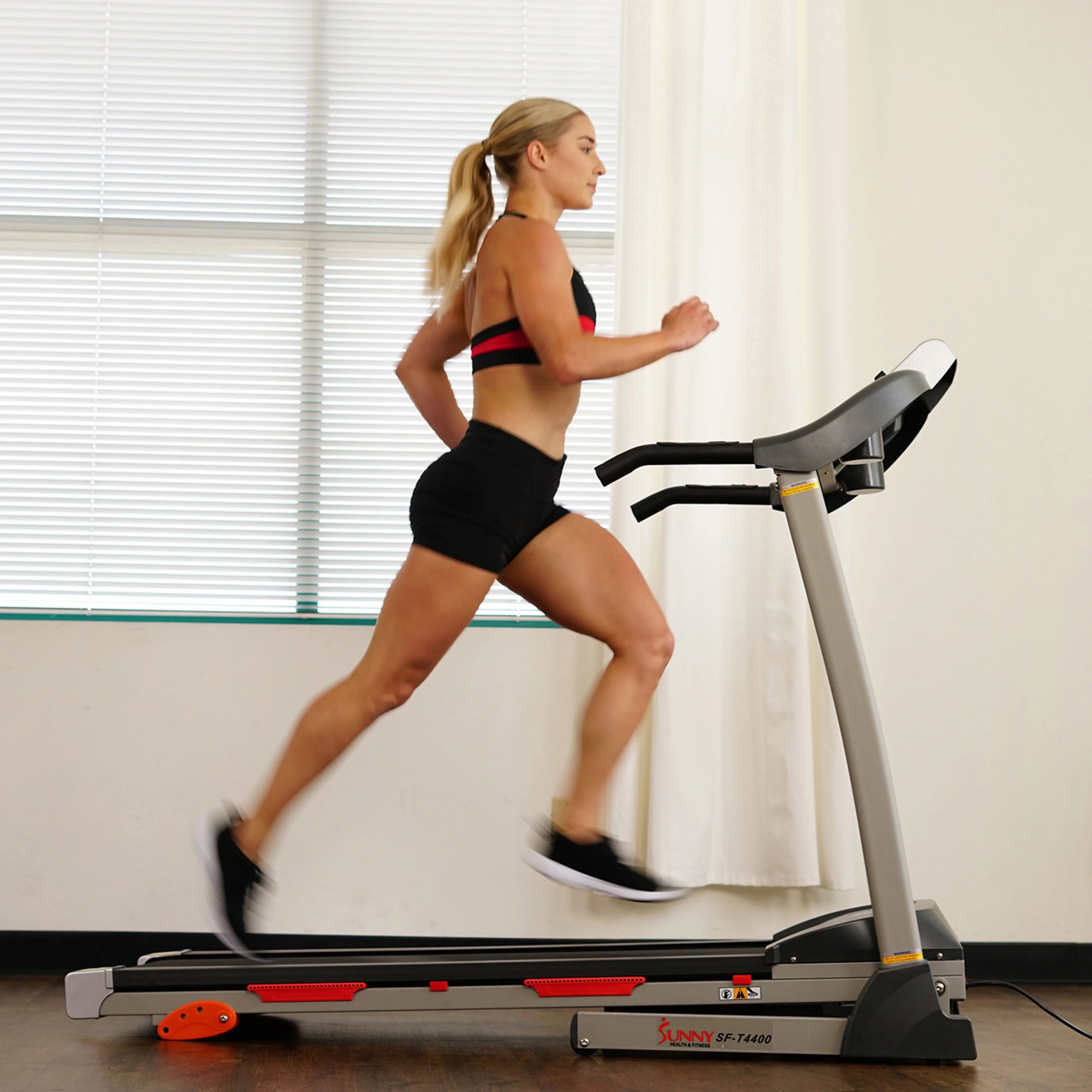 Sunny Health & Fitness Folding Treadmill with Manual Incline SF-T4400 P36194