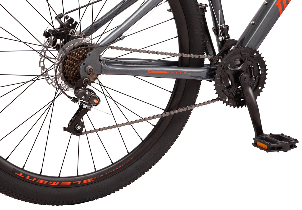 Mongoose Durham Mountain Bike, 21 Speeds, Gray F591