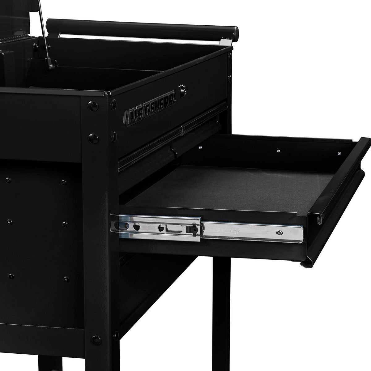 U.S. GENERAL 30 in. 4-Drawer Tech Cart, Red Y546116
