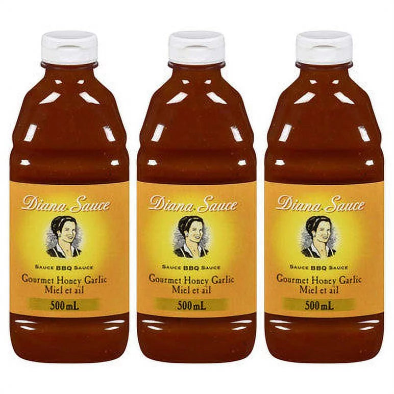 Diana Honey Garlic Barbeque Sauce 500ml 3-Pack S33280