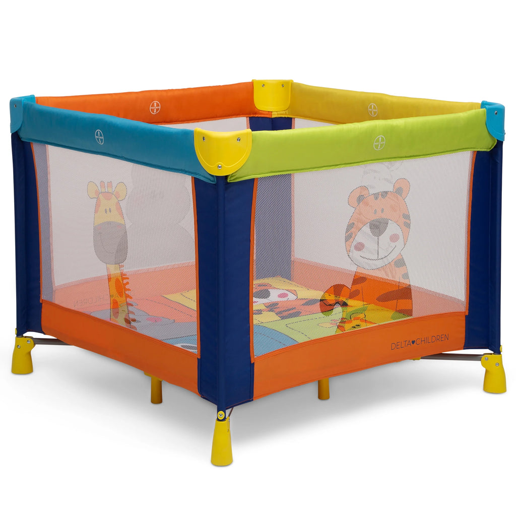 Delta Children Play Yard, Safari Fun, 36 x 36, Pack of 1