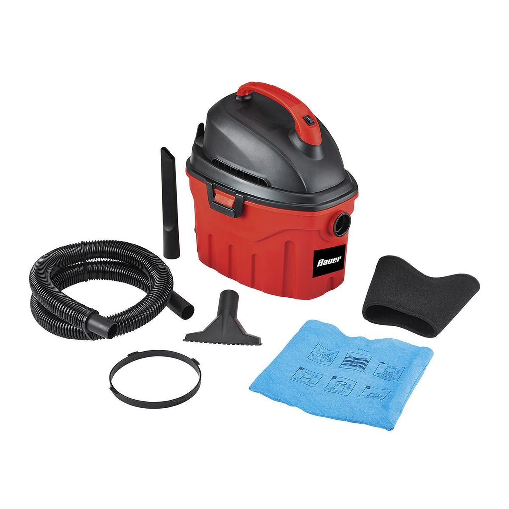 BAUER 3 Gallon 3 Peak HP Wet/Dry Vacuum K77432