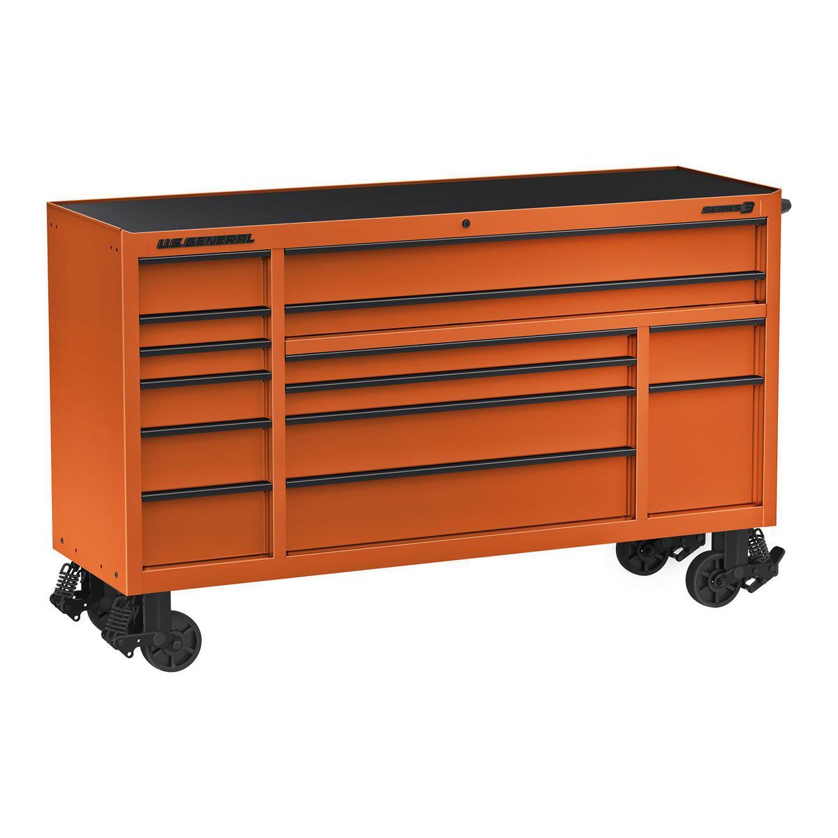 U.S. General 72 in. Triple-Bank Roll Cab, Series 3, Slate Gray V981709