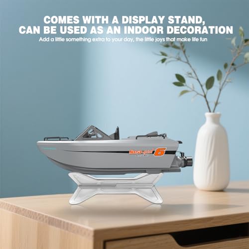 RC Boat with Turbine Water Jet, 2.4GHz Remote Control, 1:12 Scale Model Ship E37713