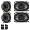 Kicker Speaker Bundle - Two Pairs of 4x6 inch KS-Series Speakers 44ksc4604