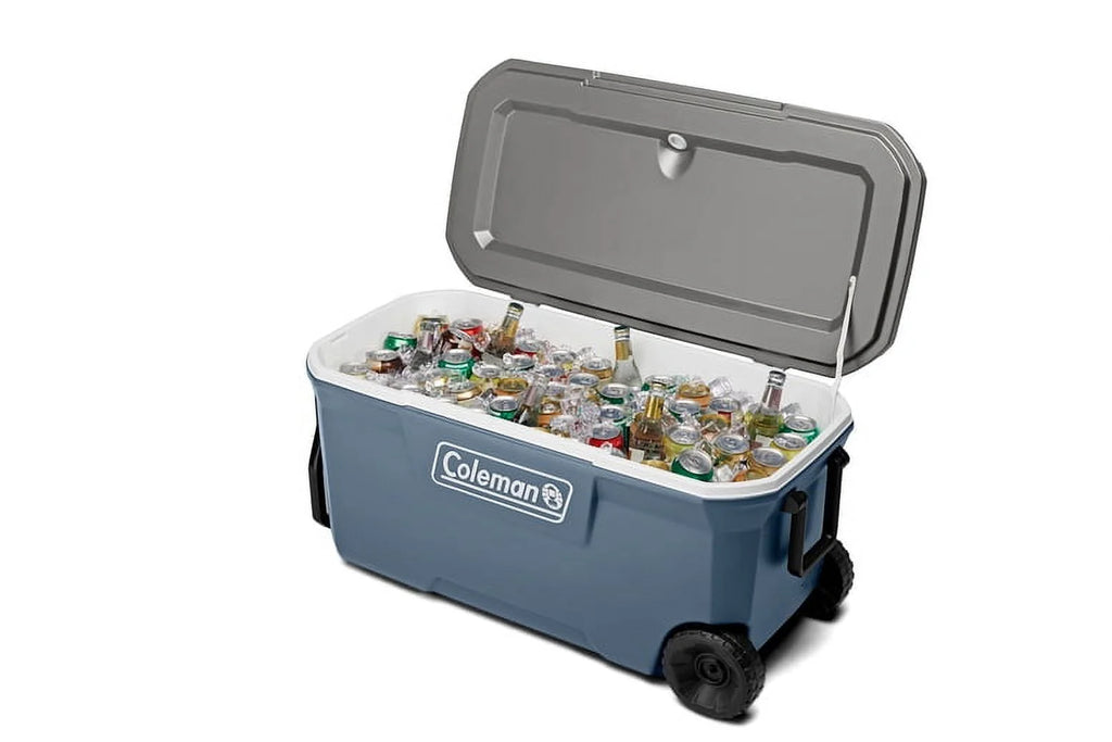 Coleman 316 Series 100QT Hard Chest Wheeled Cooler, Lakeside Blue H646398