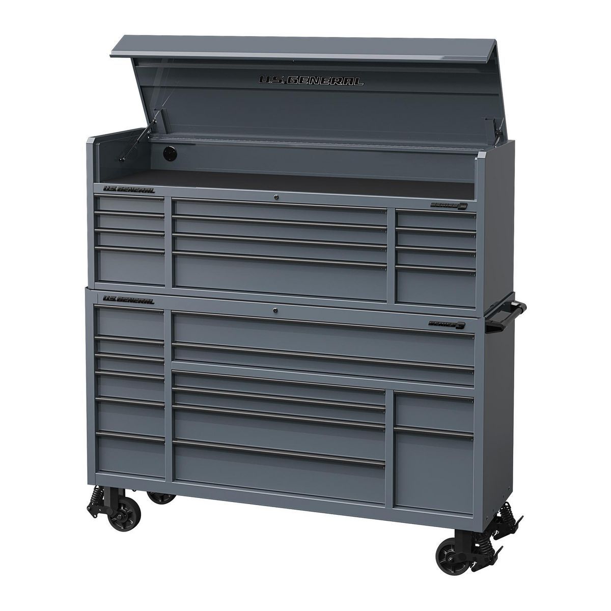 U.S. General 72 in. Triple-Bank Roll Cab, Series 3, Slate Gray V981709
