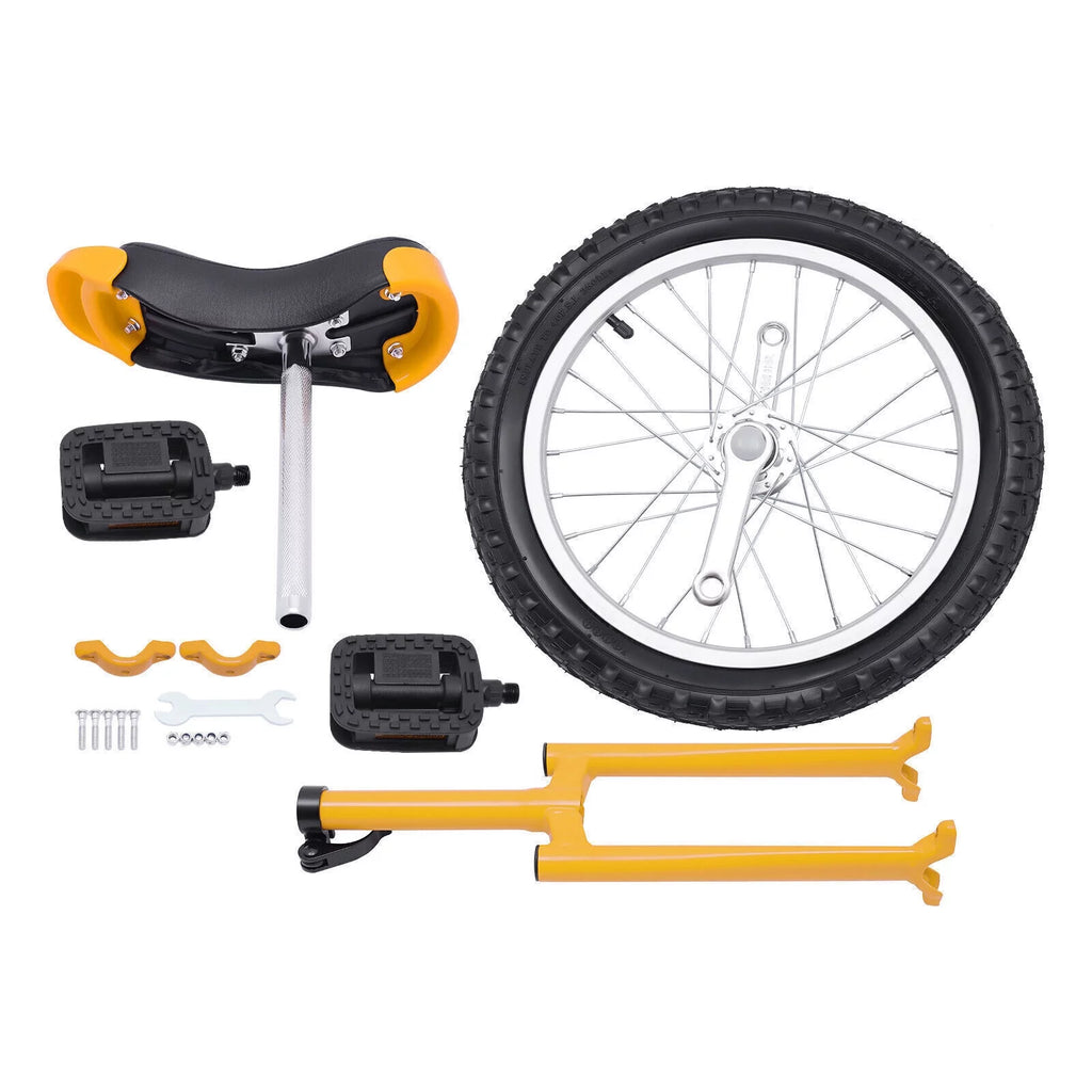 16 Wheel Unicycle with Steel Rim, Adjustable Height for Adults Kids I34001