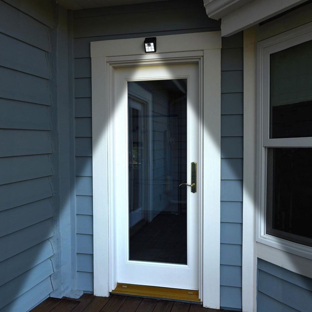 BUNKER HILL SECURITY 115 Lumen Wall-Mount Solar Security Light, Black N553