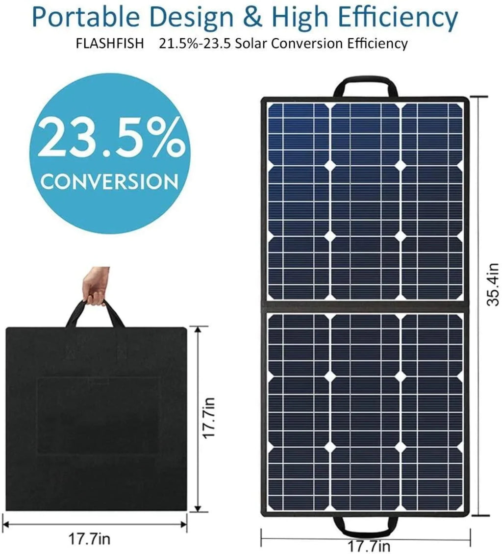 Flashfish 200W Portable Power Station 40800mAh Solar Generator H17932