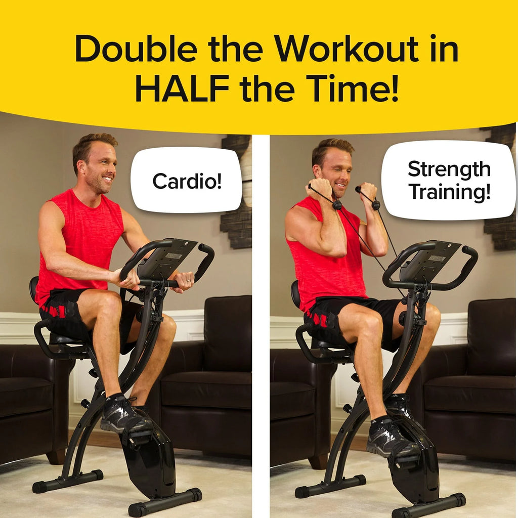 Slim Cycle Stationary Bike - Folding Indoor Exercise Bike M18095