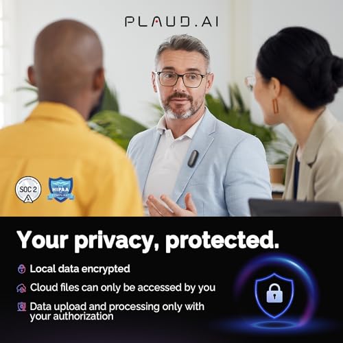 PLAUD NotePin AI Voice Recorder, 64GB, Lunar Silver R2605