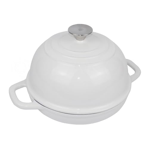 Enameled Cast Iron Dutch Oven with Lid for Bread Baking, 5 qt Cyan I339101