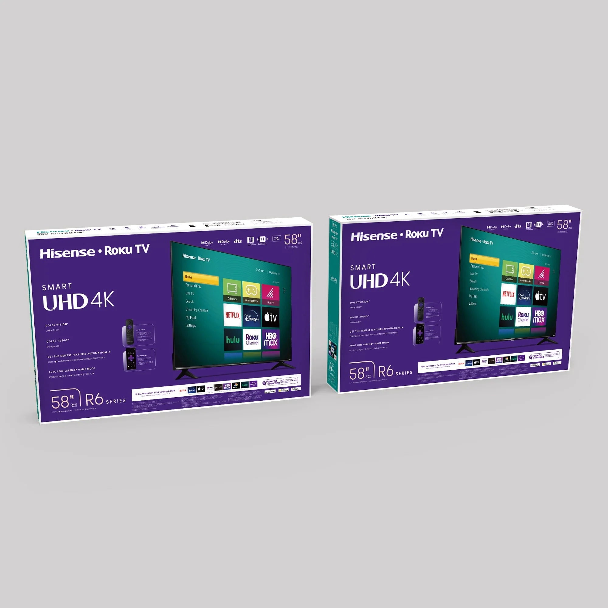 Hisense 58" 4K UHD Roku Smart TV R6 Series O1441