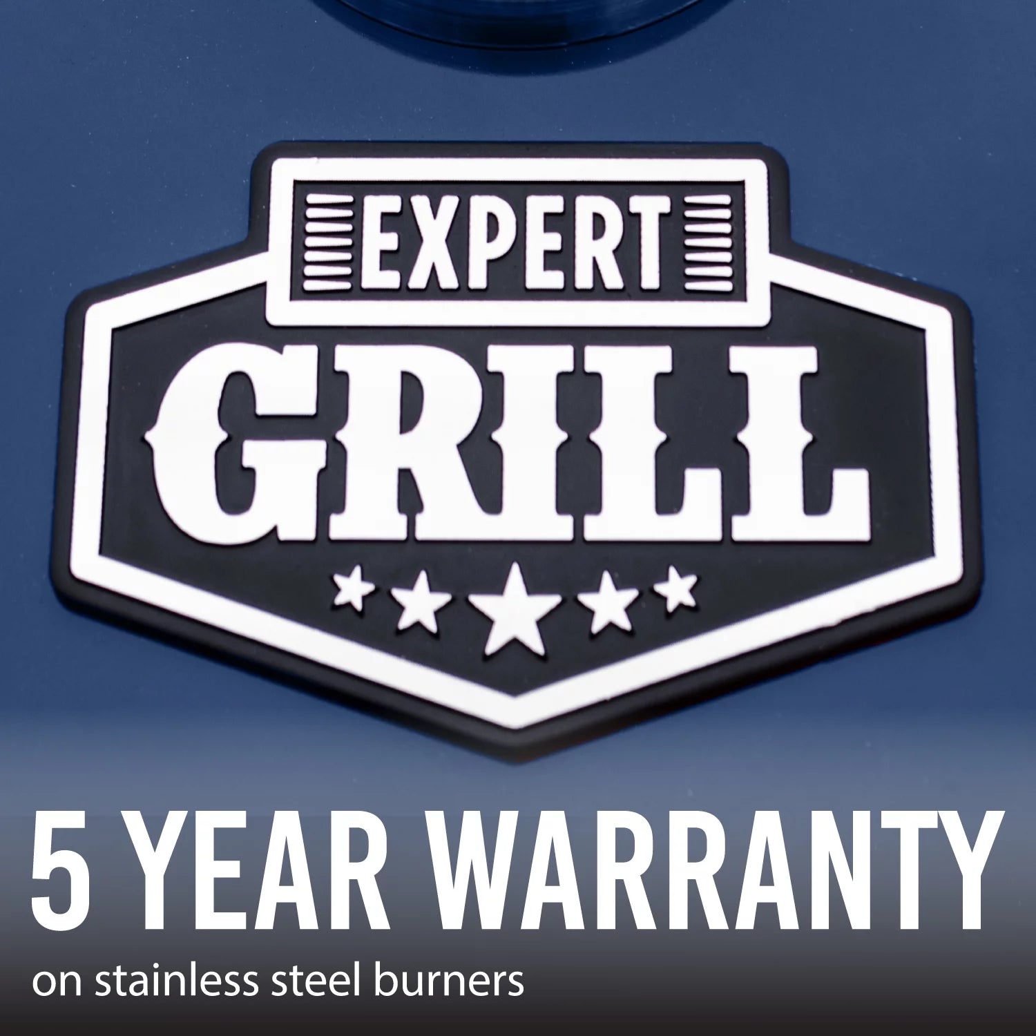 Expert Grill 4 Burner Propane Gas Grill with Side Burner, Blue L91857