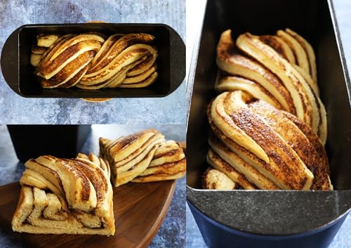 Cast Iron Bread Pan with Lid, Pre-Seasoned Loaf Pan U818