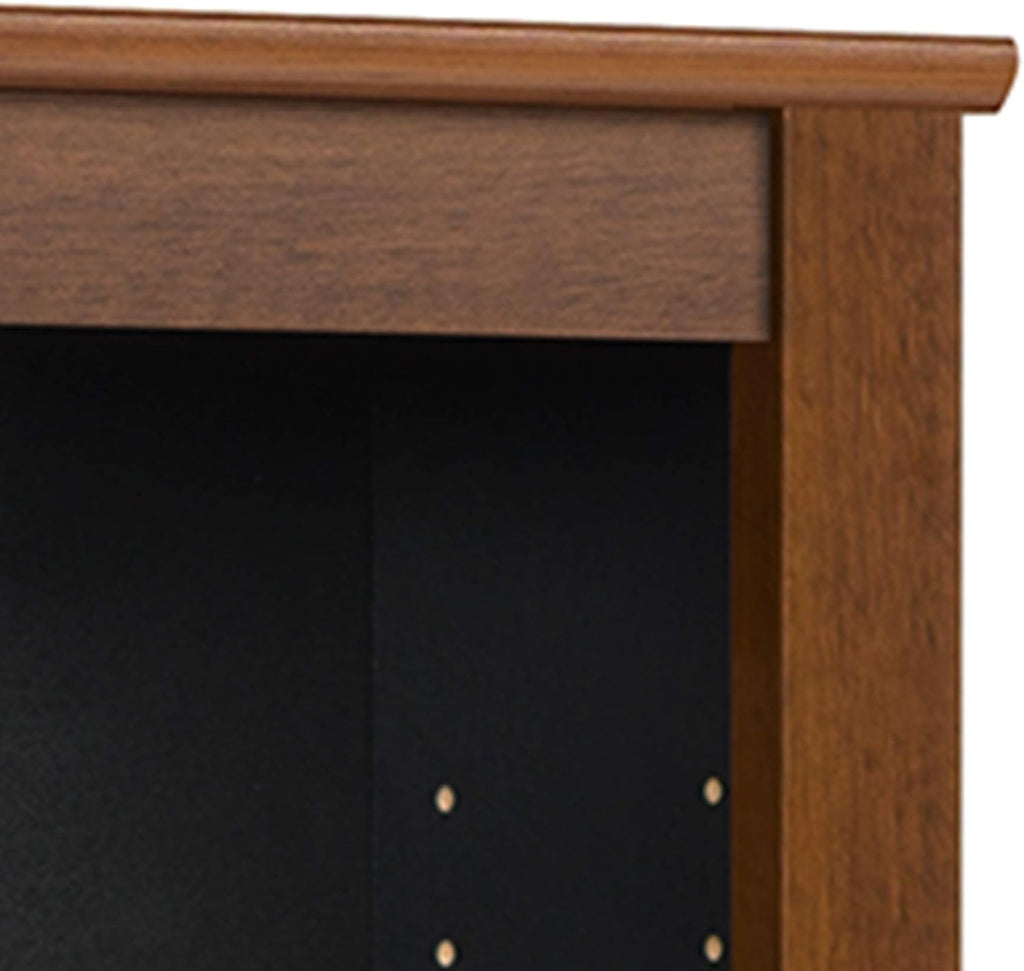 Prepac Triple Wall Mounted Storage Cabinet, Cherry and Black D1602