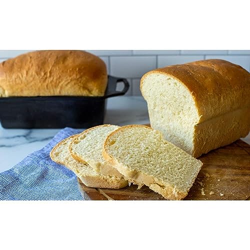 Lodge 10 Inch Pre-Seasoned Cast Iron Loaf Pan with Dual Handles, Black Z31349