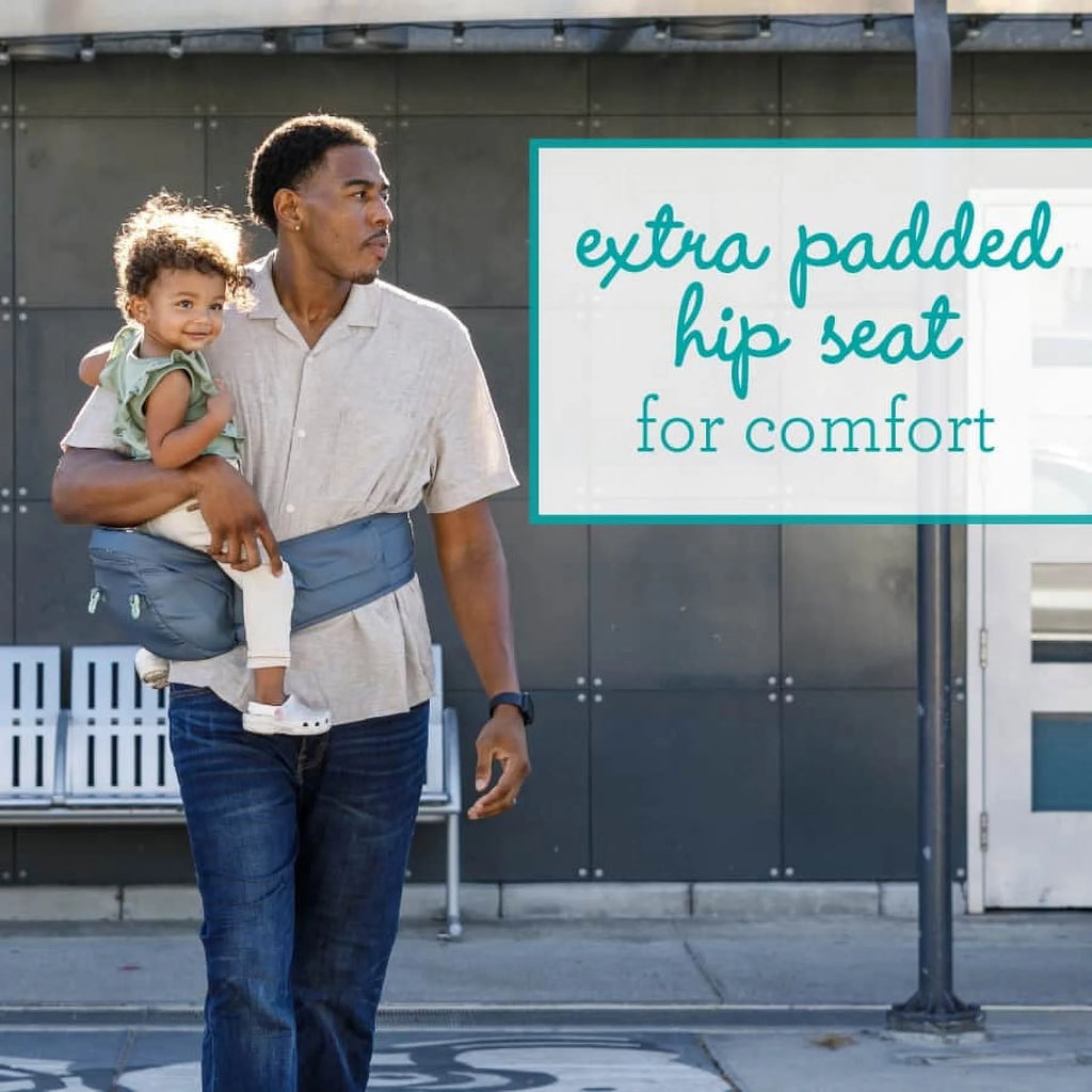 Infantino Hip Rider 5-in-1 Hip Seat Baby Carrier, Gray P620