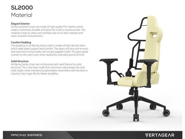 Vertagear Racing Series SL2000 Gaming Chair, Black/Red K3110