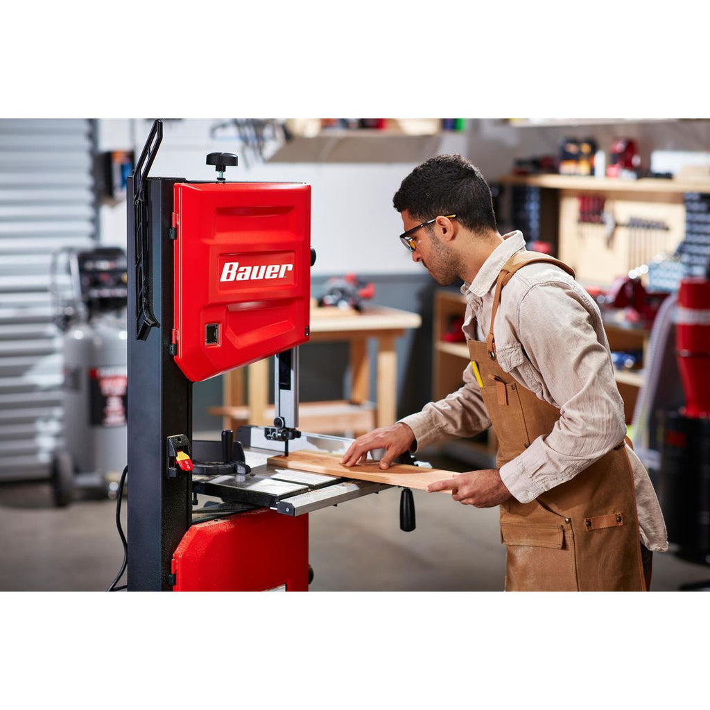 BAUER 14 in. Stationary Wood Cutting Band Saw, 1 HP O90298