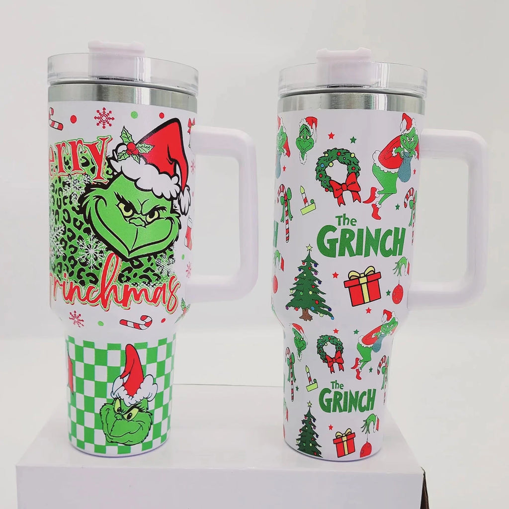 DJKDJL 40 OZ Insulated Tumbler with Handle Stainless Steel Travel Mug O613