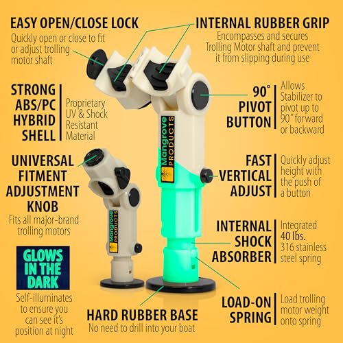 Adjustable Trolling Motor Stabilizer for Minn Kota, Rhodan, Motor Guide B286802