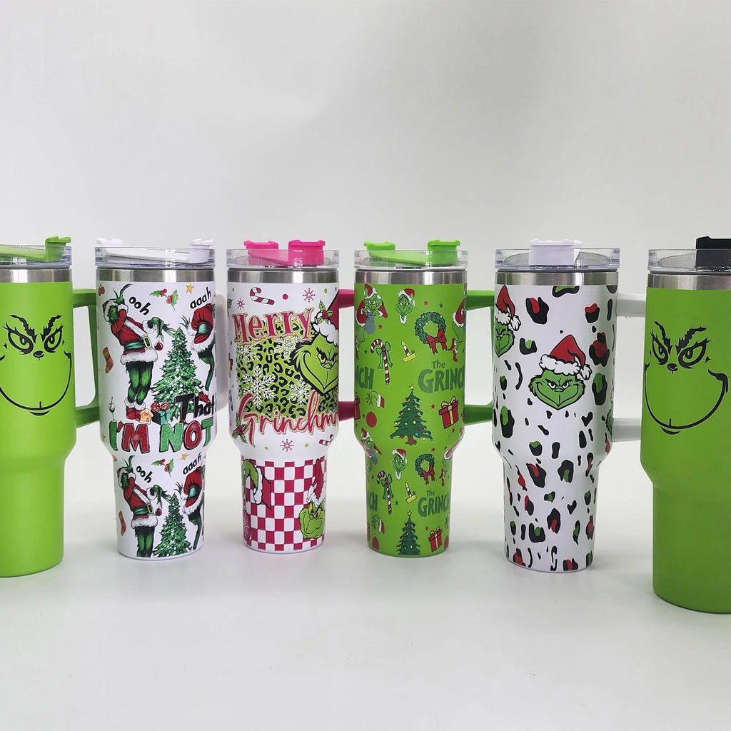 DJKDJL 40 OZ Insulated Tumbler with Handle Stainless Steel Travel Mug O613