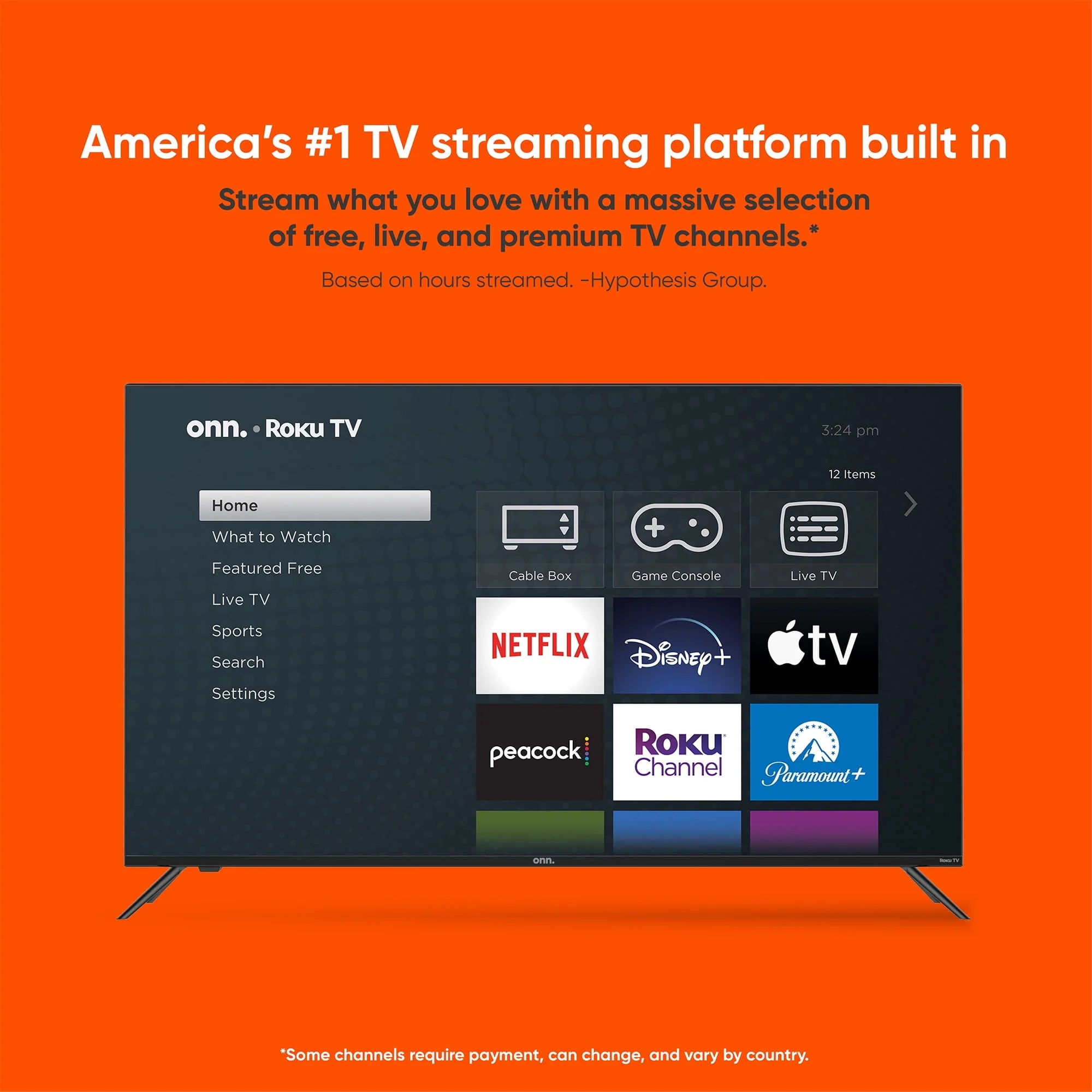 onn. 65" Class 4K UHD Roku Smart TV HDR E934