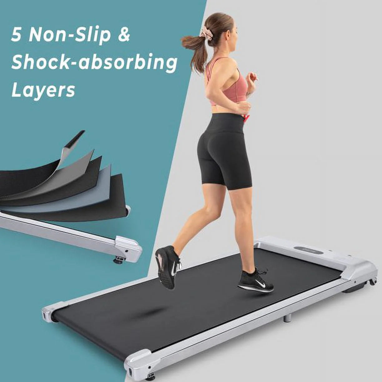 Under Desk Treadmill Ultra-Quiet with Remote Control Walking Pad H681