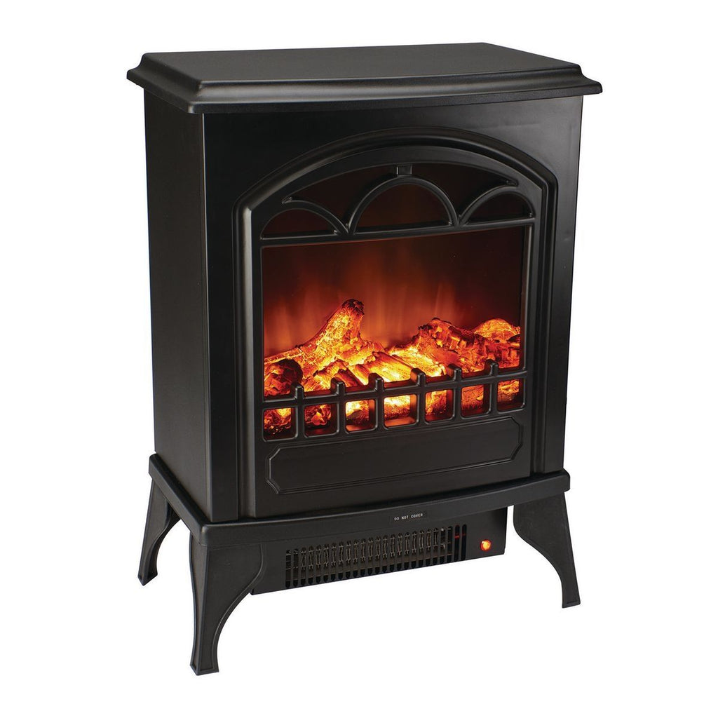 750/1500 Watt Wood Stove Style Electric Heater X83484