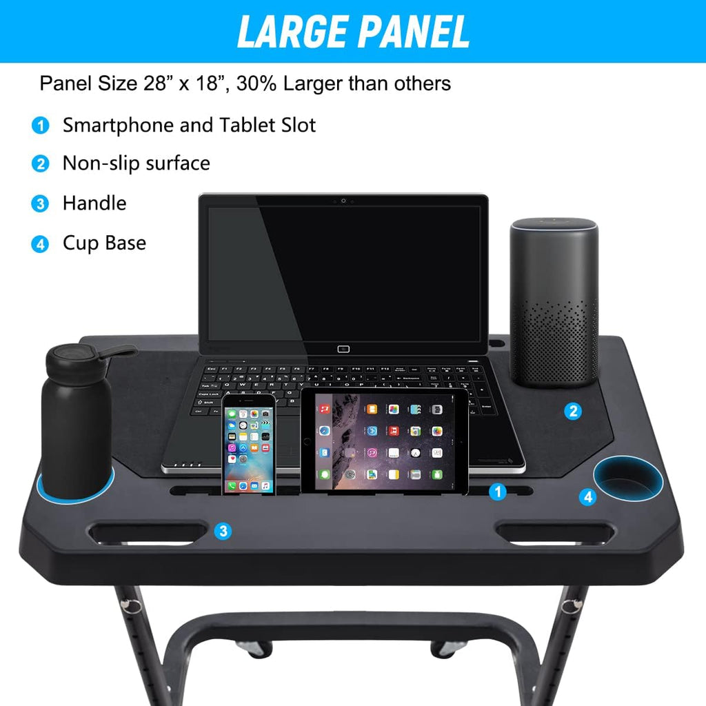 Racketon Large Adjustable Bike Trainer Desk Portable Standing Desk Q4709