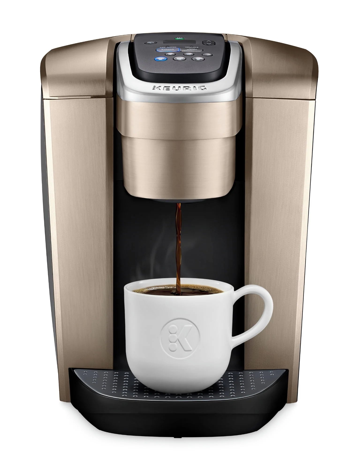 Keurig K-Elite Single-Serve K-Cup Pod Coffee Maker, Brushed Silver E378947