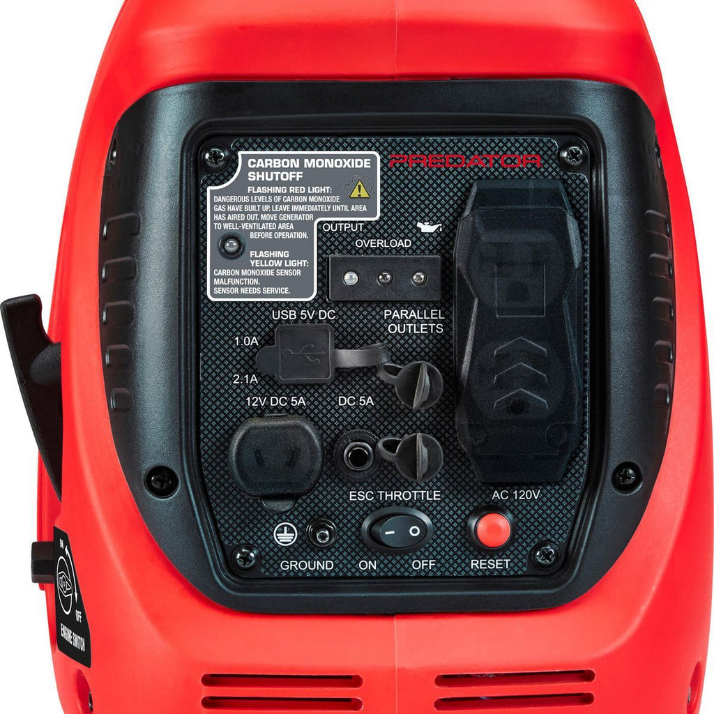 PREDATOR 1400 Watt Super Quiet Inverter Generator with CO SECURE Technology L35033