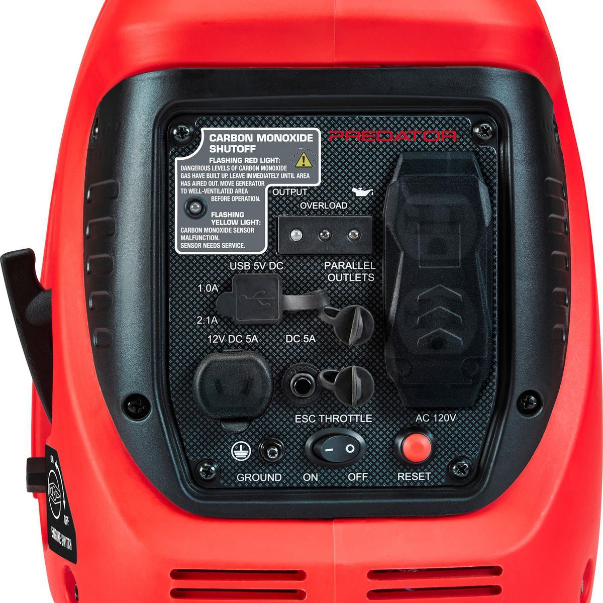 PREDATOR 1400 Watt Super Quiet Inverter Generator with CO SECURE Technology L35033