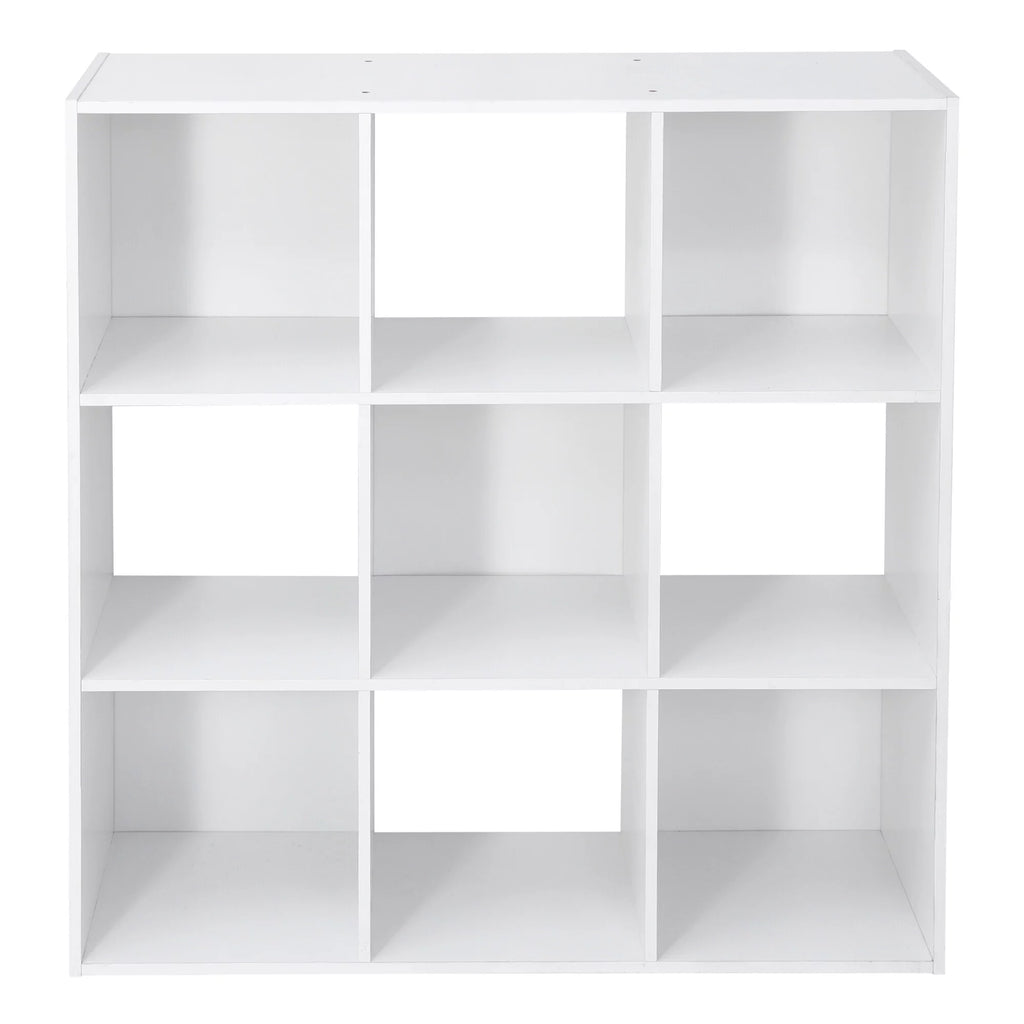HomGarden 3-Tier 9 Cube Storage Organizer Wood Bookcase Cabinet Black A19933