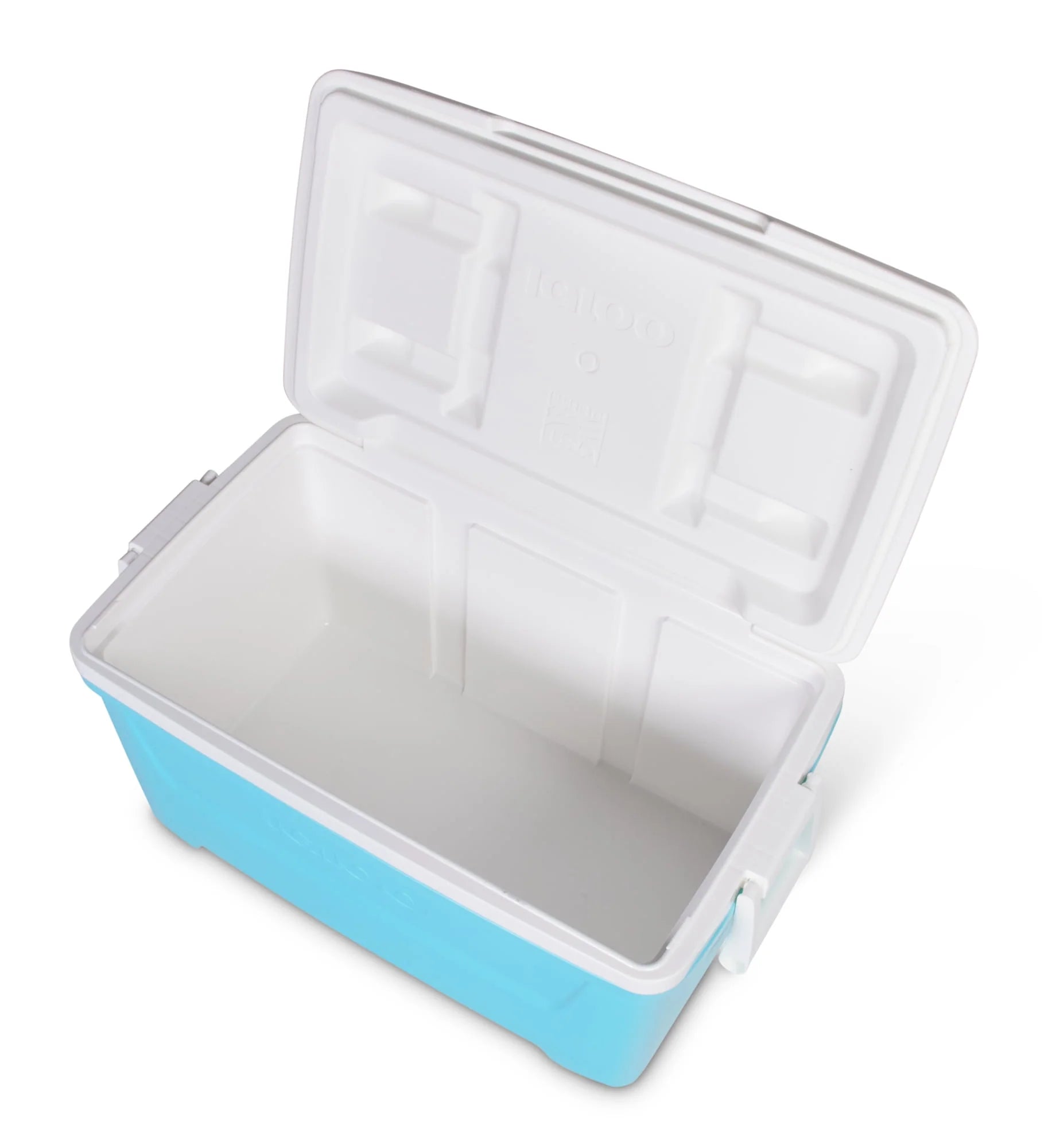 Igloo 48 QT Laguna Hard-Sided Cooler, Aqua Blue and White K405893