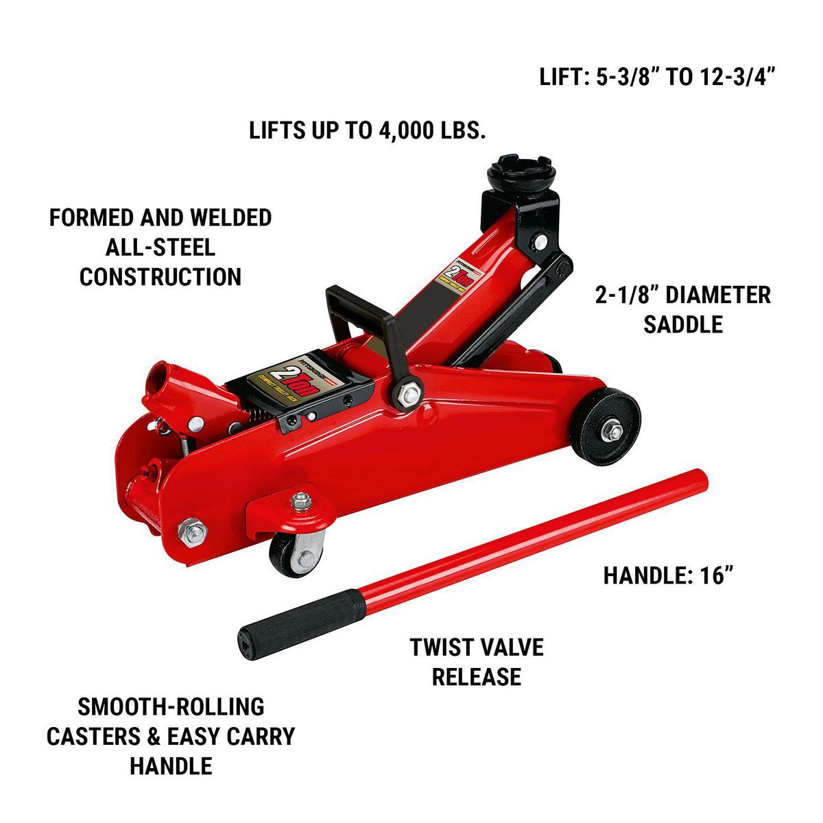 PITTSBURGH 2 Ton Compact Trolley Jack J5813
