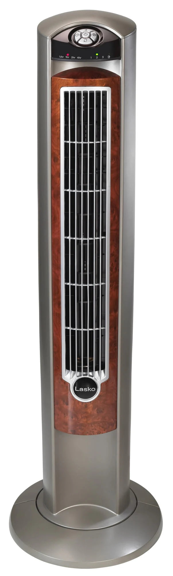 Lasko 42 Wind Curve Tower Fan with Remote, Gray/Brown U59088