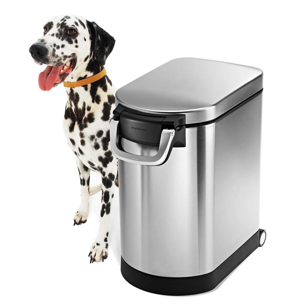 simplehuman Medium Stainless Steel Pet Food Storage Can B40659