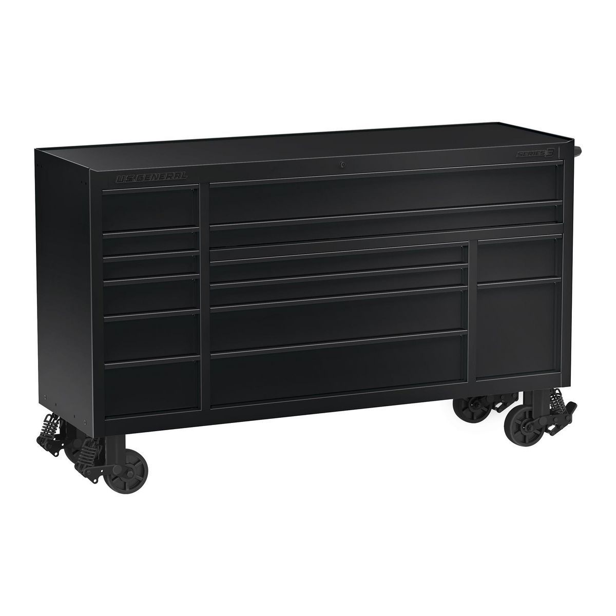 U.S. General 72 in. Triple-Bank Roll Cab, Series 3, Slate Gray V981709