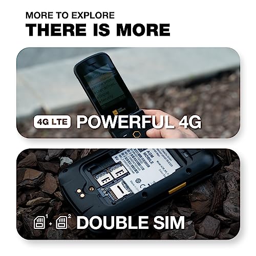 AGM M8 Rugged Flip Phone, 4G Waterproof, Dual SIM, for T-Mobile V551
