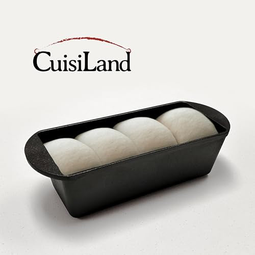Cuisiland Rectangular Cast Iron Bread Loaf Pan with Lid R869