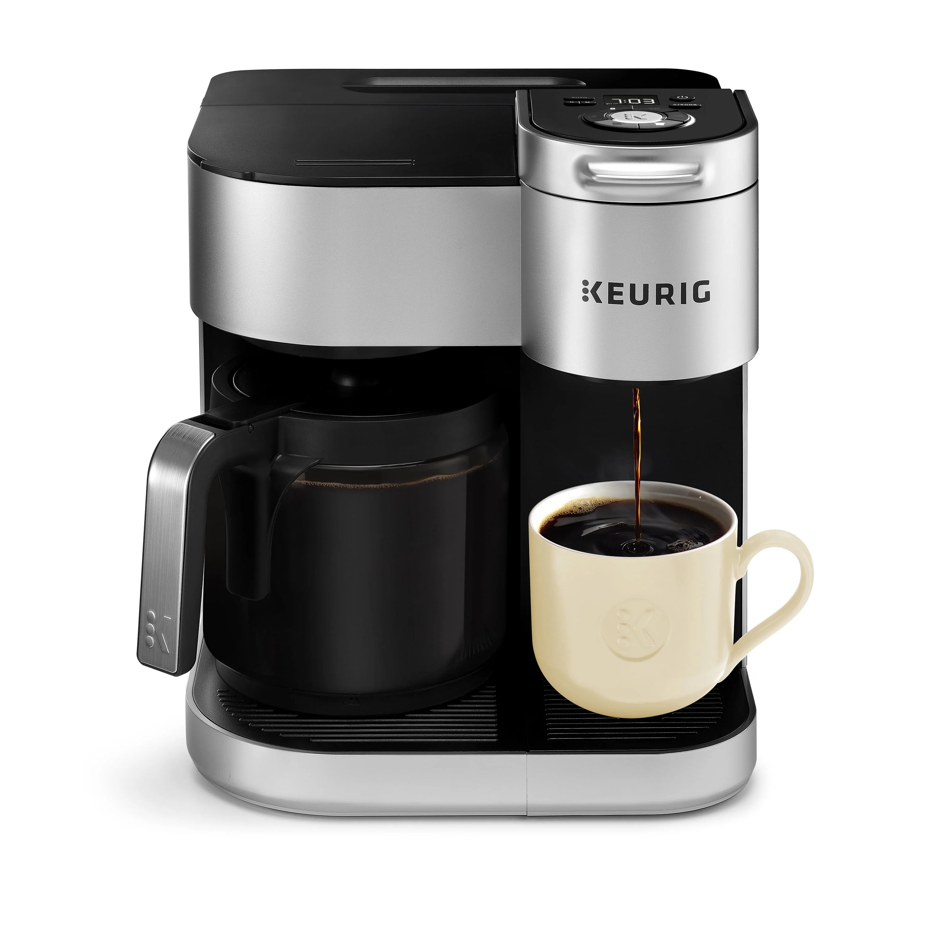 Keurig® K-Duo Special Edition Single Serve K-Cup Pod & Carafe Coffee Maker, Silver