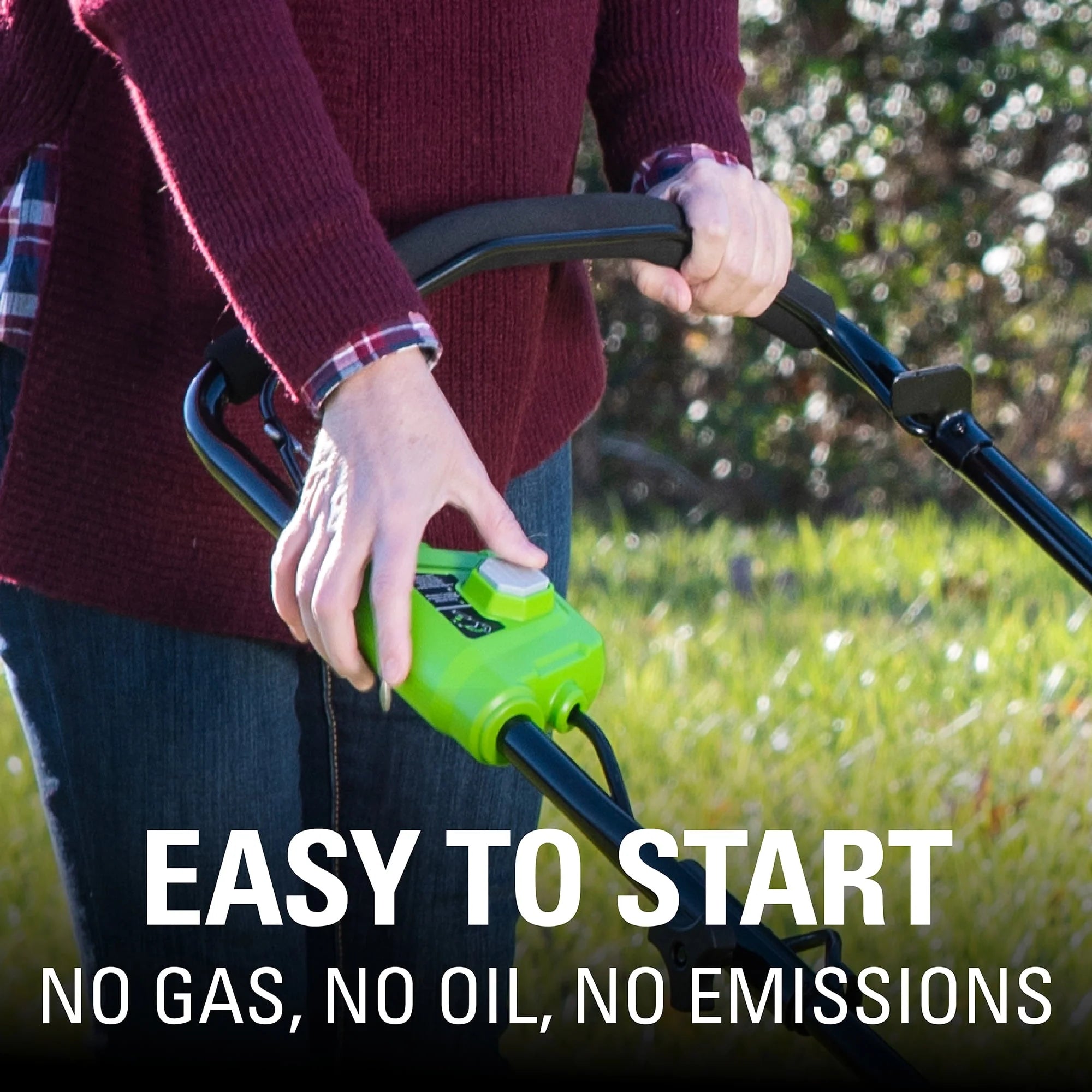 Greenworks 40V 20" Brushless Push Lawn Mower with Battery & Charger Z368