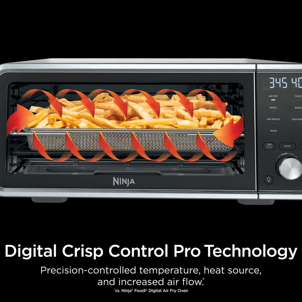 Ninja Foodi 6-in-1 Digital Air Fryer Toaster Oven with Flip-Away M335