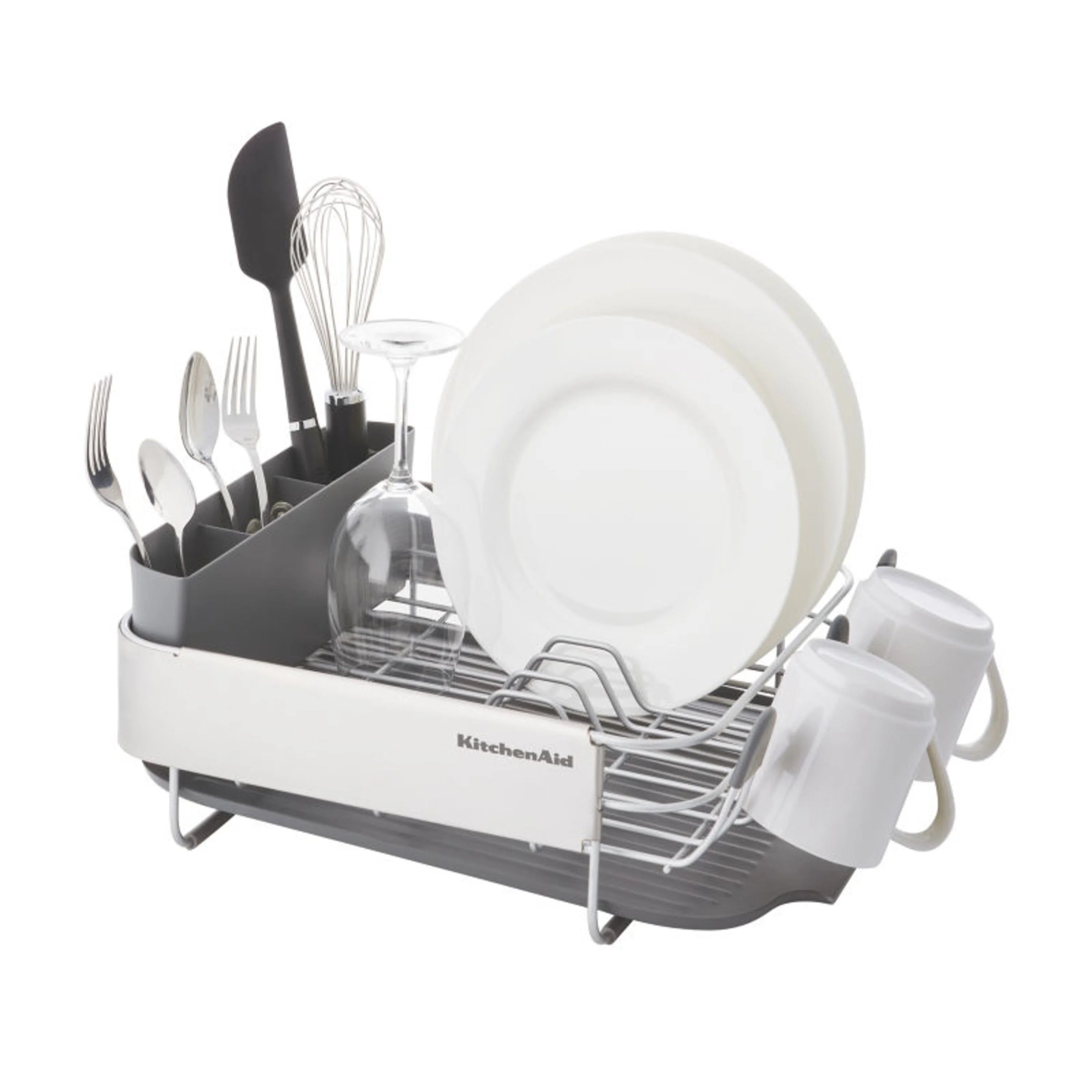 Kitchenaid Stainless Steel Compact Dish Rack, Satin Gray T892