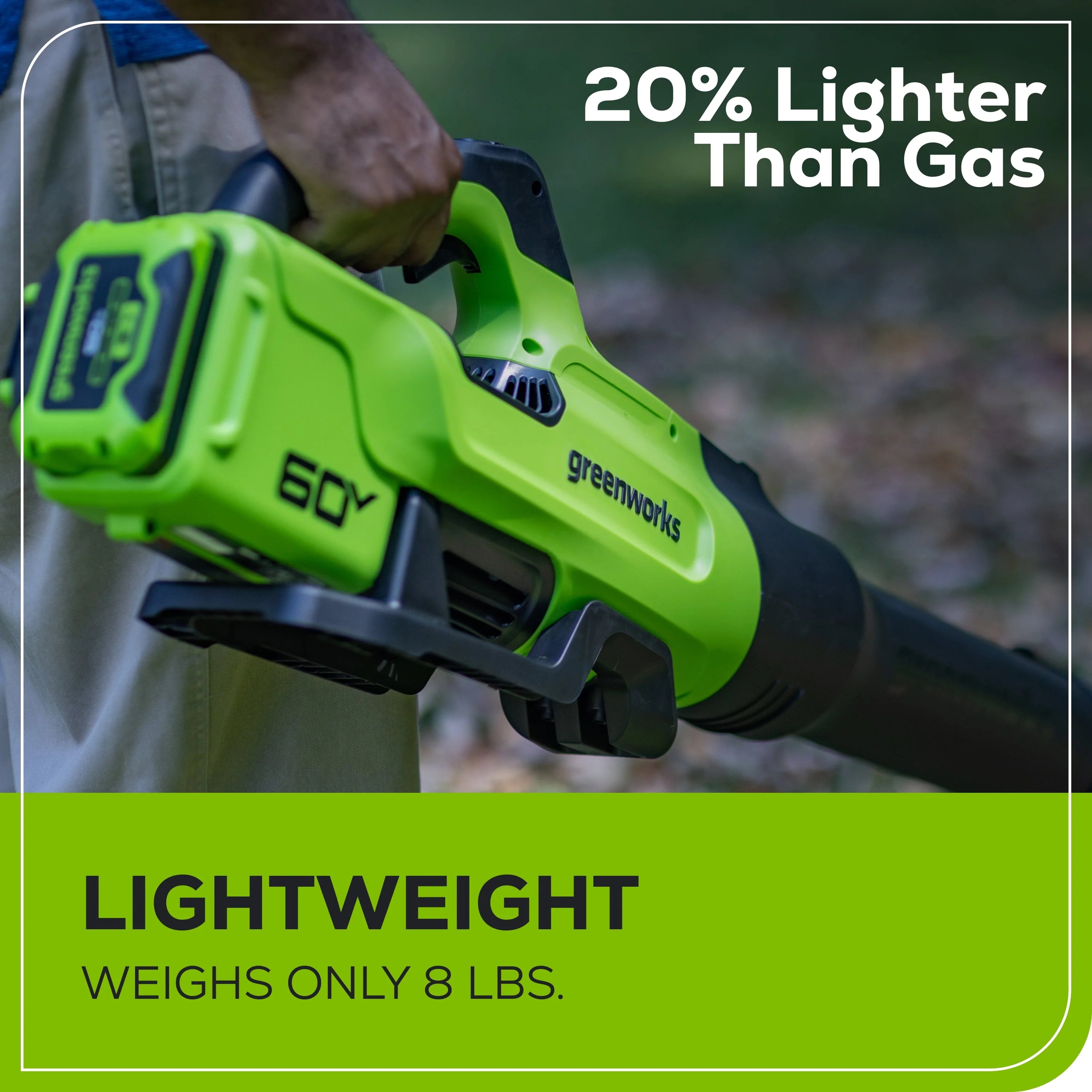 Greenworks 60V 630 CFM 170 MPH Leaf Blower with 2.5 Ah Battery & Charger N4416