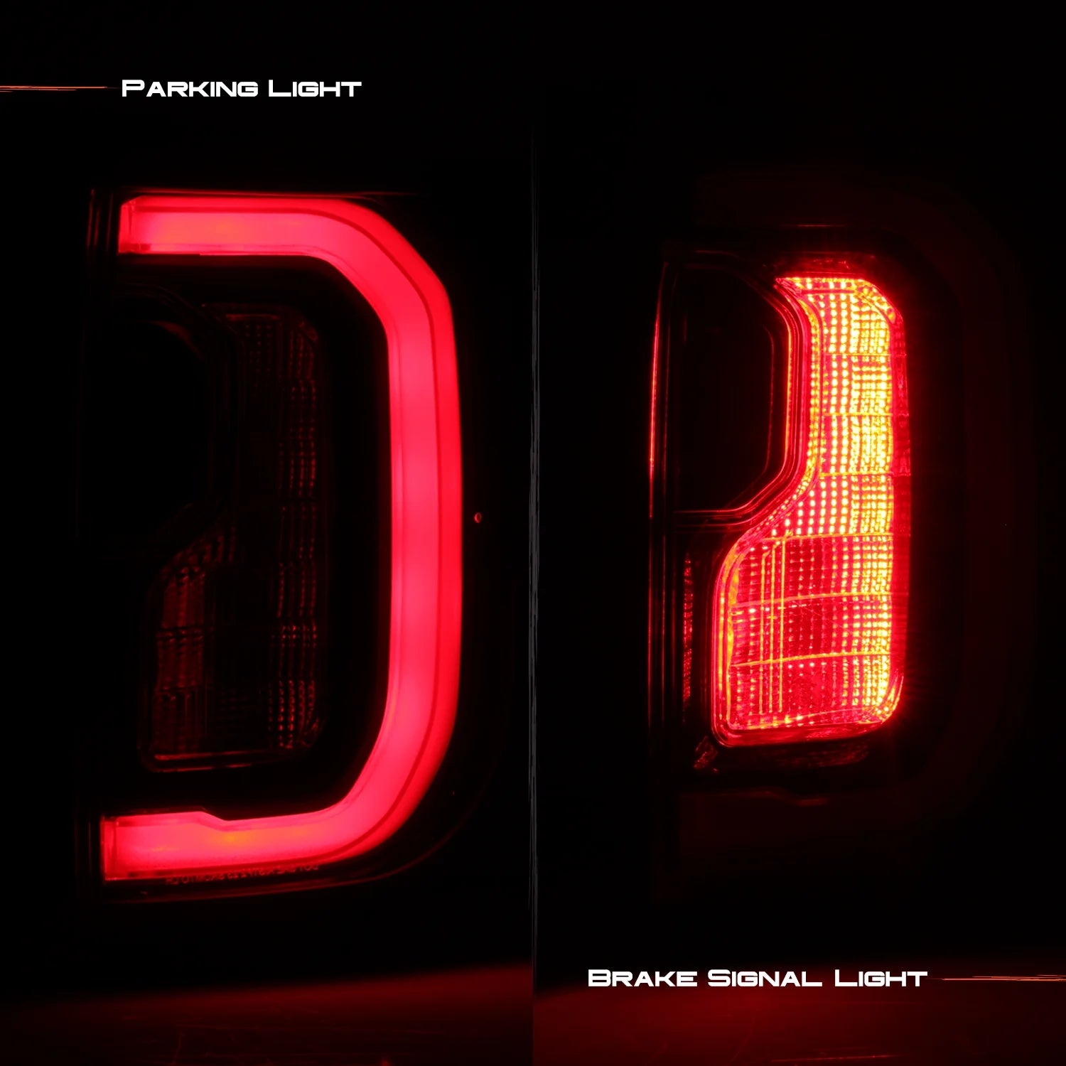 AKKON GMC Acadia 2020-2023 Full LED Tail Light Pair Chrome D49388