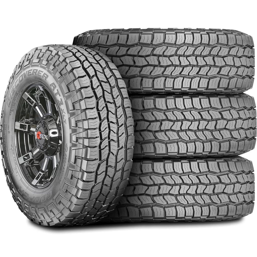 Set of 4 (FOUR) Cooper Discoverer AT3 XLT LT 285/65R18 Load E 10 Ply AT A/T All Terrain Tires Fits: 2007-09 Hummer H3 X
